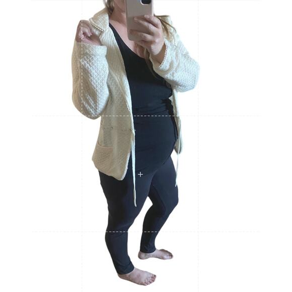 Vice Versa Ivory Wool blend Blazer- Size Large - Picture 8 of 9